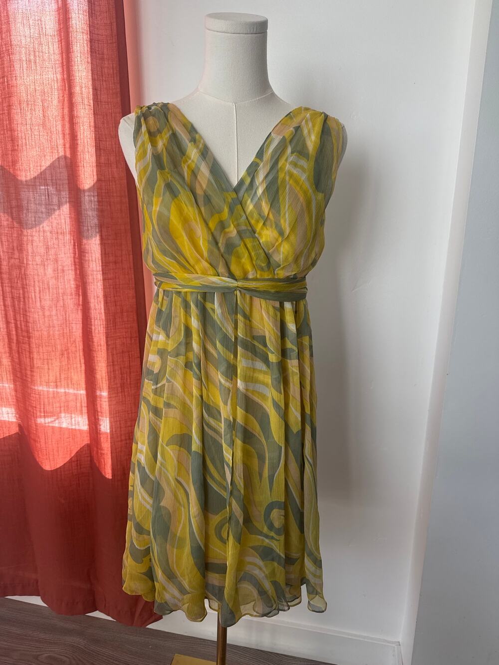 NWT Postmark by Anthropologie Silk Chiffon Dress Cottagecore Boho Wedding